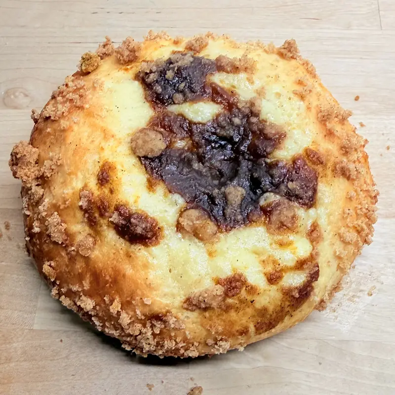 Maple Pumpkin Cheesecake Kolache from Rustic Roots, a small-batch bakery in Tucson